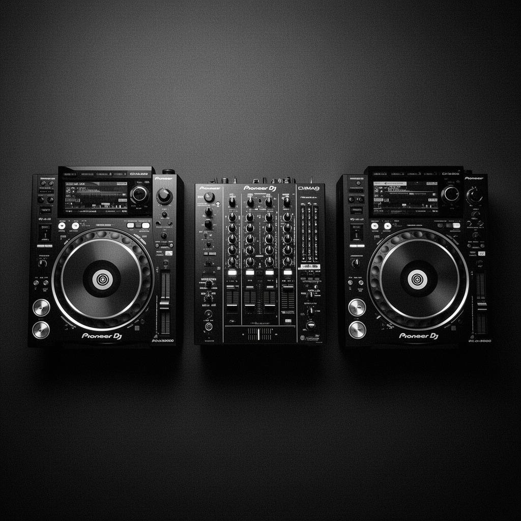 Pioneer DJ equipment in use